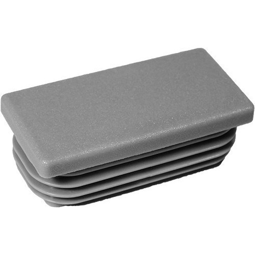 Embouts rectangulaires pour tube Ext. 45x25 mm - Ep. 1-2,5 - Gris