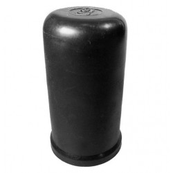 Cache écrou M 48 Clé 75 mm Ht. 103 mm Col 92 mm - PE Noir