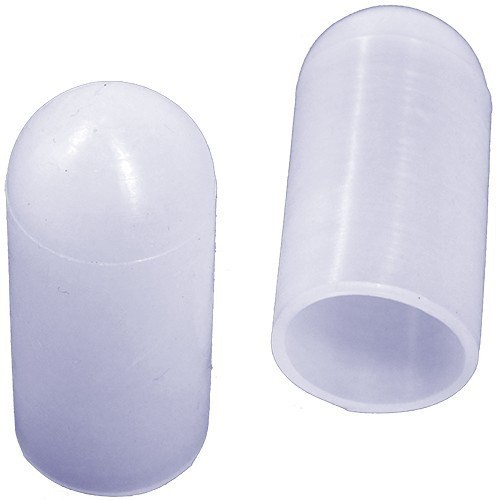 Embout plastique Diam int. 5,9 Ht. 12,7 mm - Silicone blanc