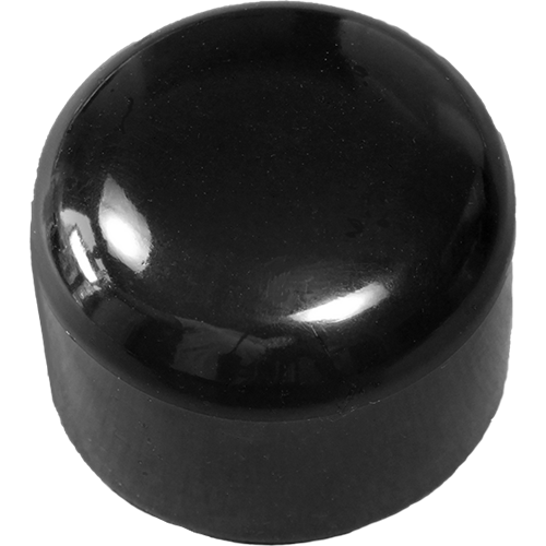 Caps in PVC ID 15 Ht. 17 mm - Black