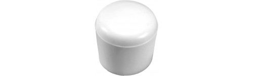 Bouchon à vis. 45 mm blanc IHS avec joint en PE, Pots à vis en PET, Bouchons